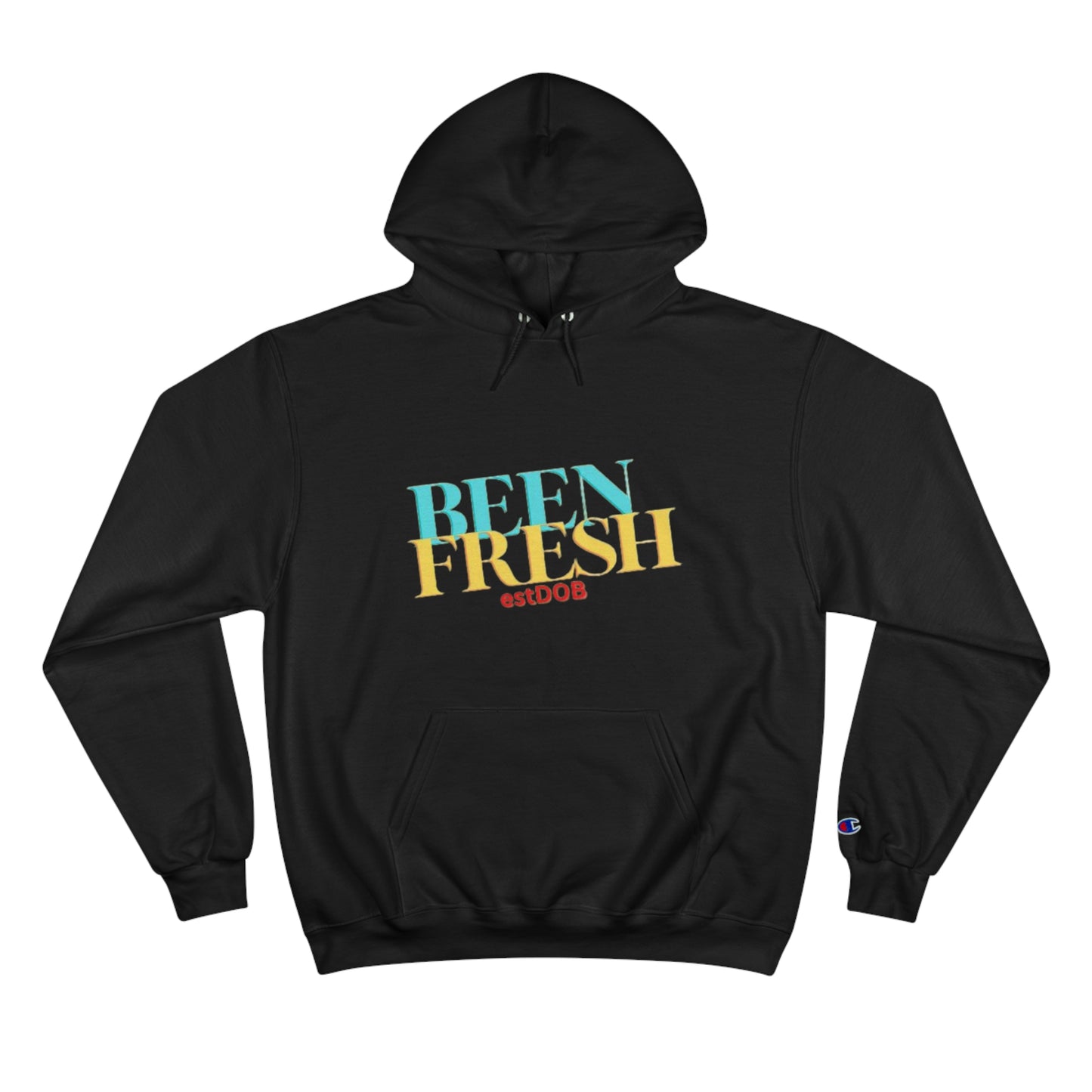 BLUE AND YELLOW BEEN FRESH Champion Hoodie