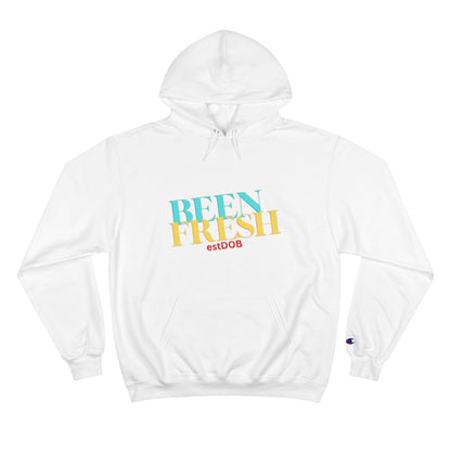 BLUE AND YELLOW BEEN FRESH Champion Hoodie