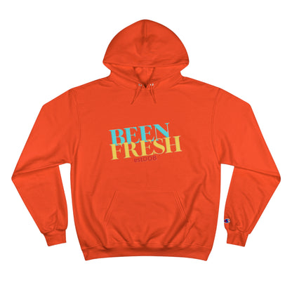 BLUE AND YELLOW BEEN FRESH Champion Hoodie