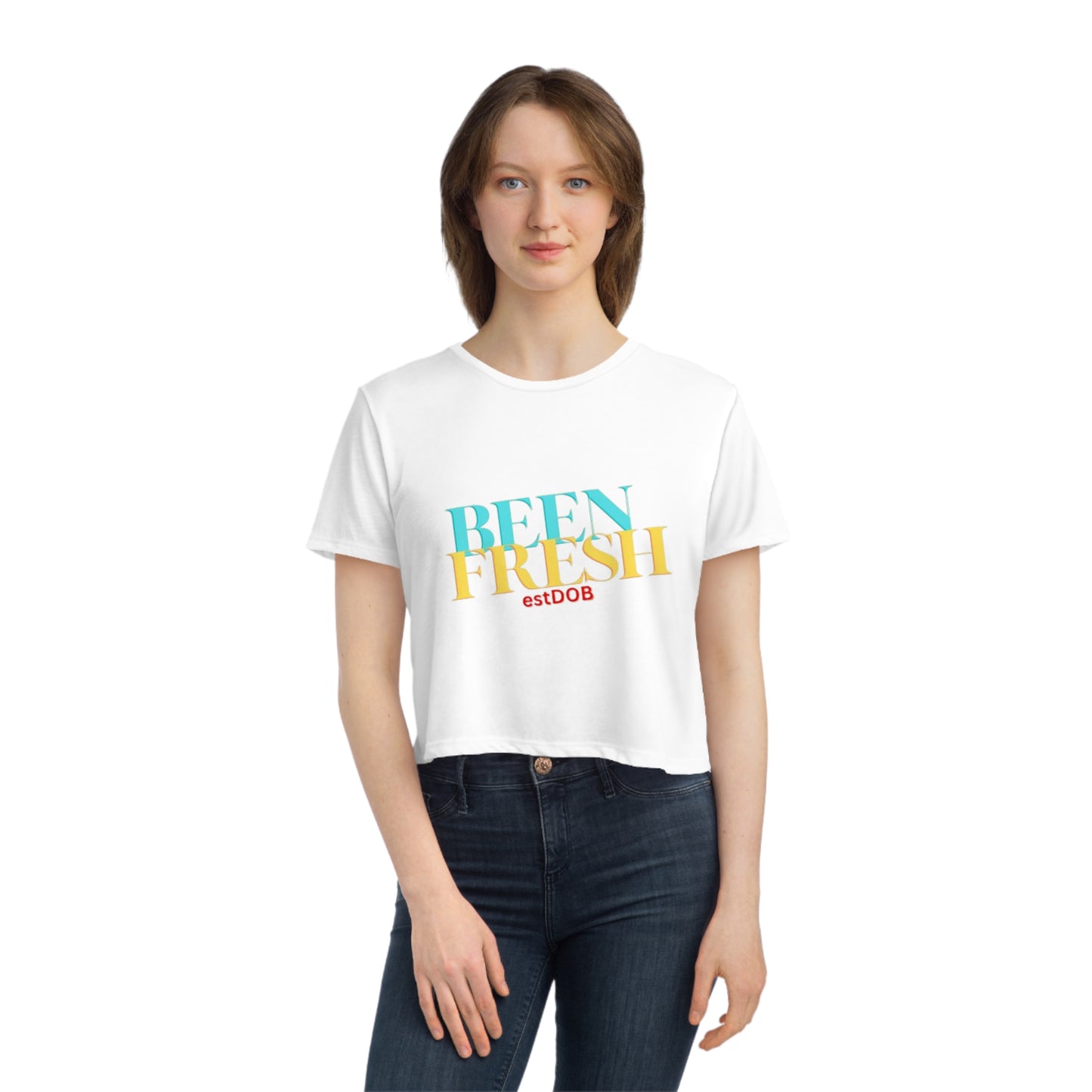 Women's Flowy Cropped   BEEN FRESH Tee