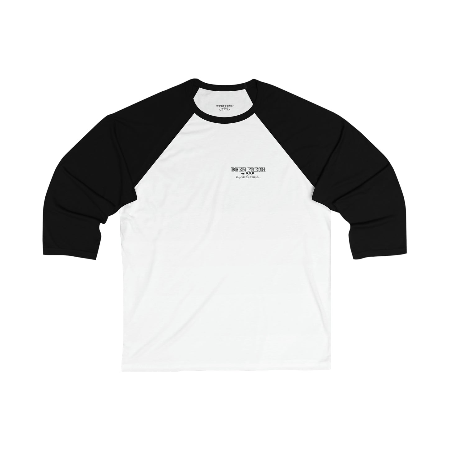 Unisex 3\4 Sleeve Baseball Tee