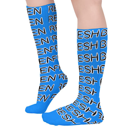 DODGER BLUE COLORED BEEN FRESH Breathable Stockings (Pack of 5 - Same Pattern)