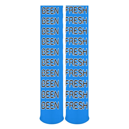 DODGER BLUE COLORED BEEN FRESH Breathable Stockings (Pack of 5 - Same Pattern)