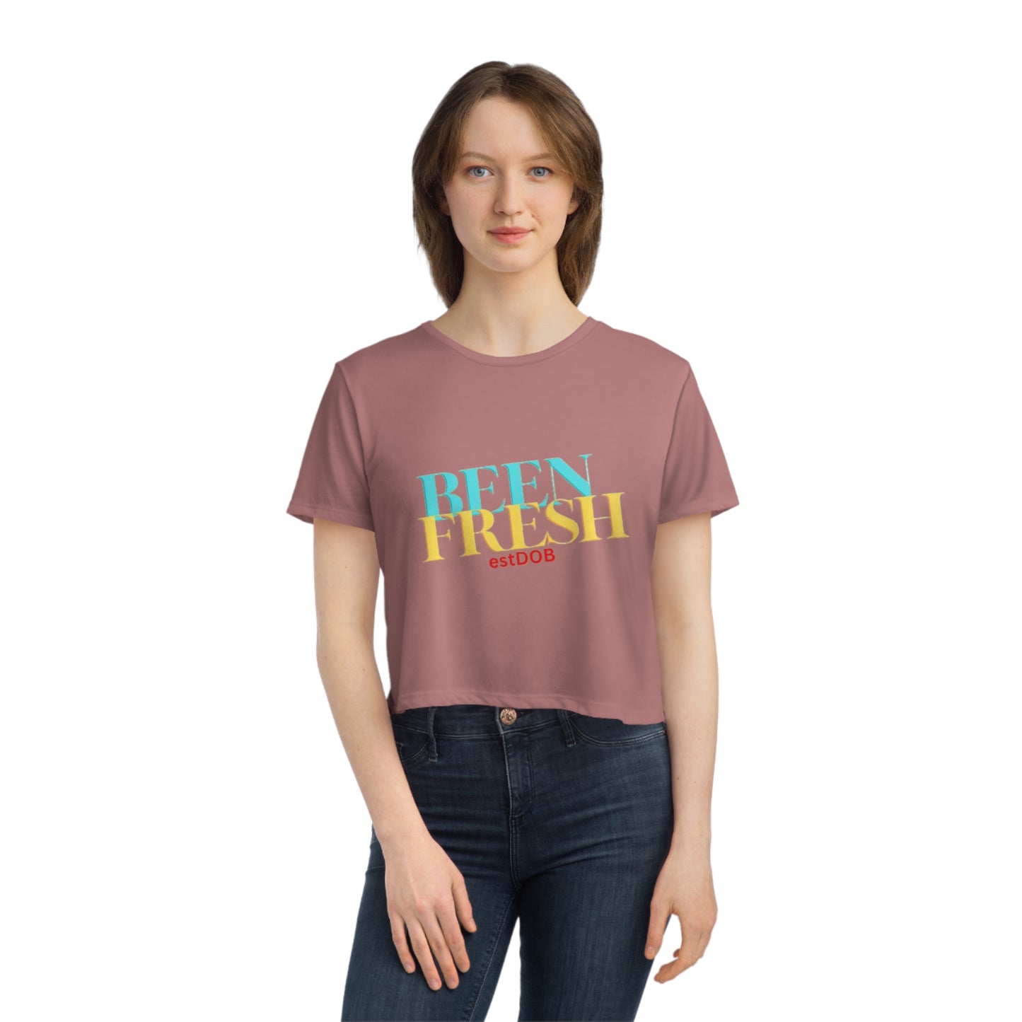 Women's Flowy Cropped   BEEN FRESH Tee