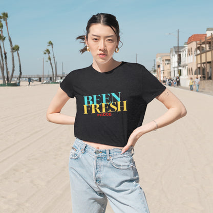 Women's Flowy Cropped   BEEN FRESH Tee