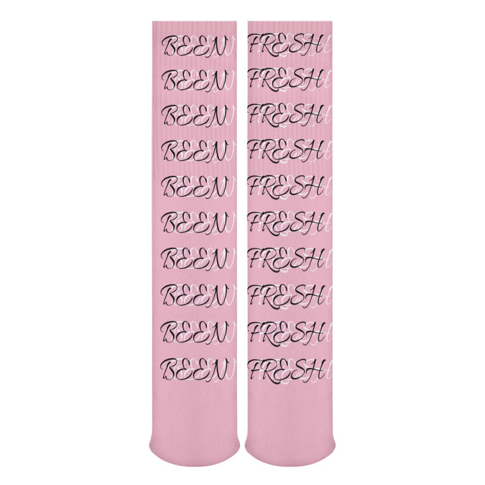 PINK AND BLACK BEEN FRESH Breathable Stockings (Pack of 5 - Same Pattern)