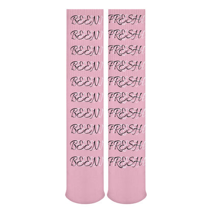 PINK AND BLACK BEEN FRESH Breathable Stockings (Pack of 5 - Same Pattern)