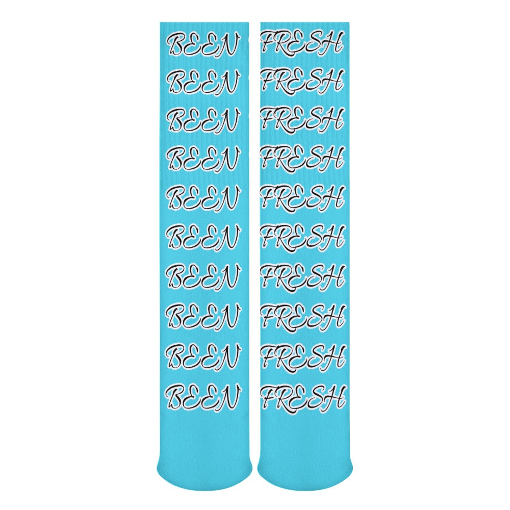 DARK TURQUOISE AND BLACK BEEN FRESH Breathable Stockings (Pack of 5 - Same Pattern)