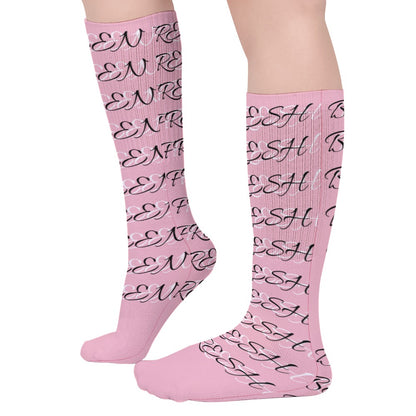 PINK AND BLACK BEEN FRESH Breathable Stockings (Pack of 5 - Same Pattern)