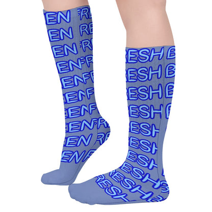 CORNFLOWER BLUE AND WHITE BEEN FRESH Breathable Stockings (Pack of 5 - Same Pattern)