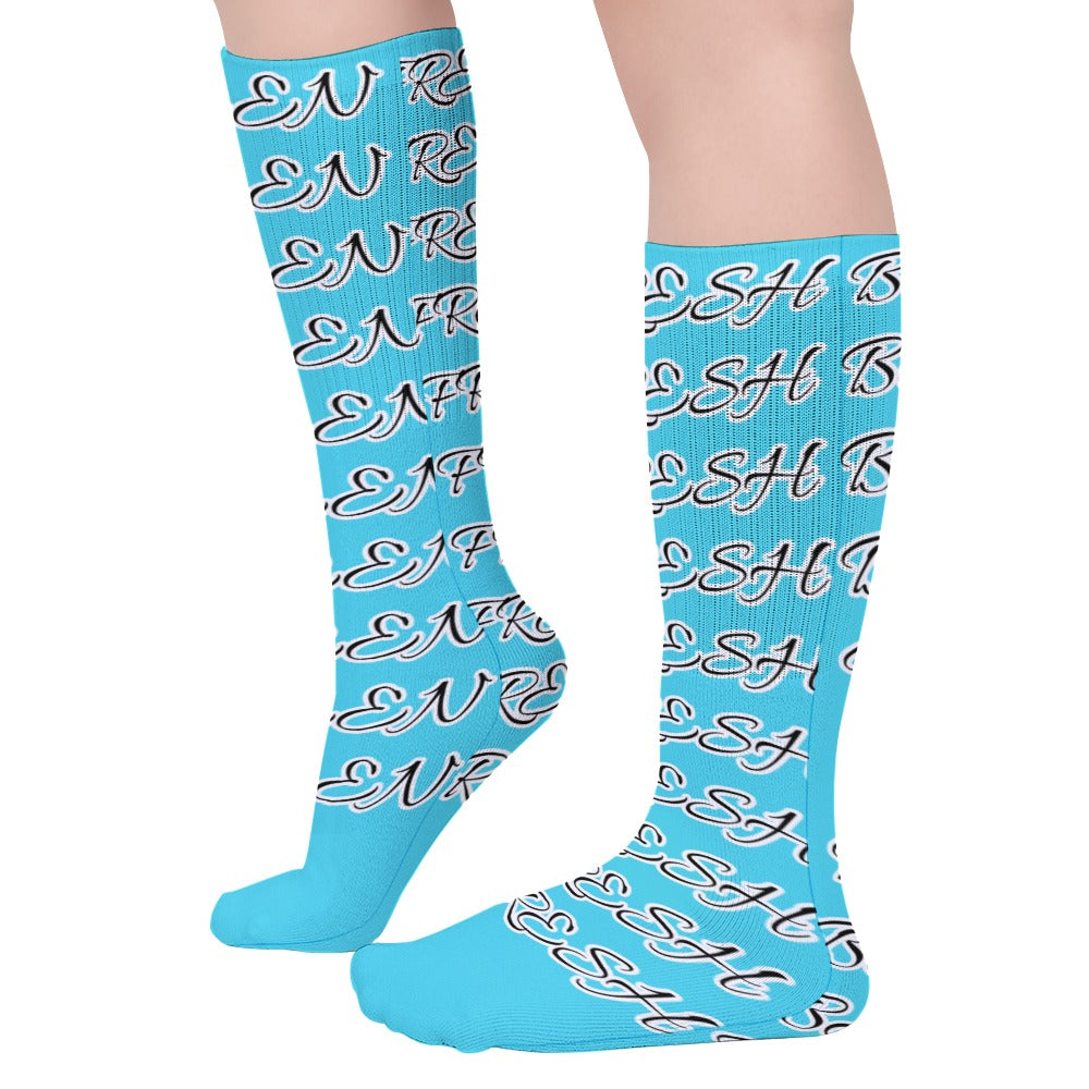 DARK TURQUOISE AND BLACK BEEN FRESH Breathable Stockings (Pack of 5 - Same Pattern)