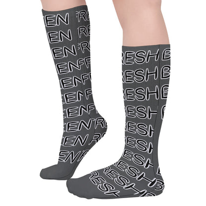 DARK SLATE GRAY CLORED BEEN FRESH Breathable Stockings (Pack of 5 - Same Pattern)