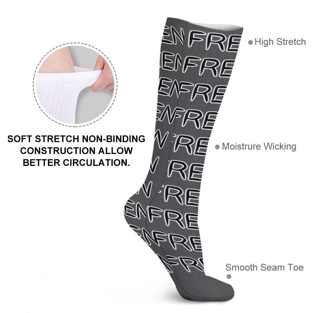 DARK SLATE GRAY CLORED BEEN FRESH Breathable Stockings (Pack of 5 - Same Pattern)