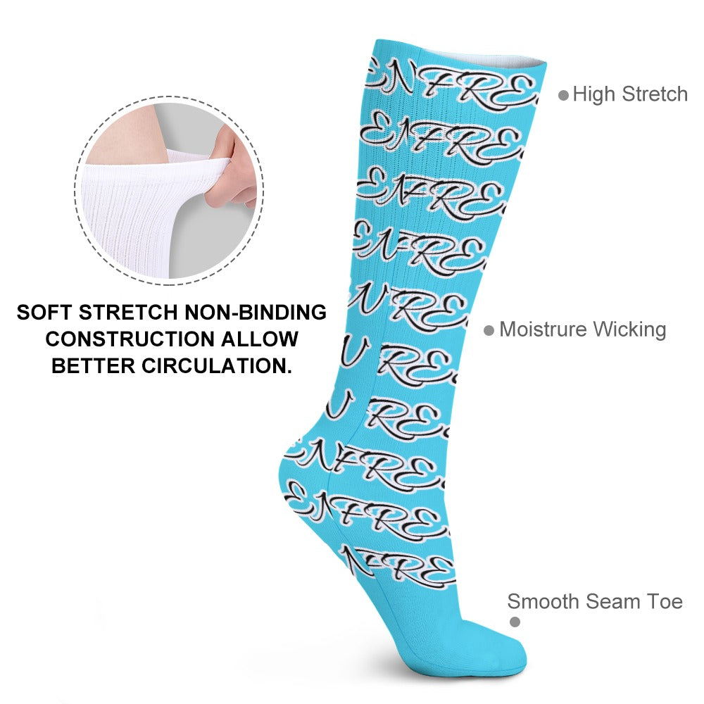 DARK TURQUOISE AND BLACK BEEN FRESH Breathable Stockings (Pack of 5 - Same Pattern)