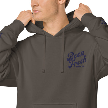 ALL NAVY BEEN FRESH WORDING Unisex pigment-dyed hoodie