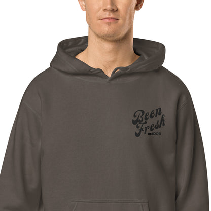 ALL BLACK BEEN FRESH LOGO Unisex pigment-dyed hoodie