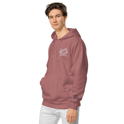 ALL WHITE LOGO BEEN FRESH Unisex pigment-dyed hoodie