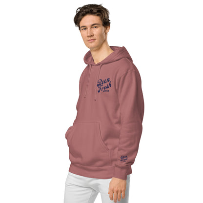 ALL NAVY BEEN FRESH WORDING Unisex pigment-dyed hoodie