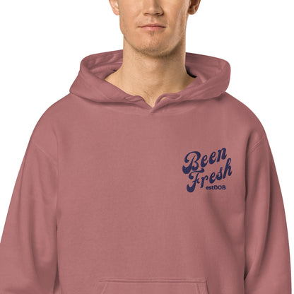 ALL NAVY BEEN FRESH WORDING Unisex pigment-dyed hoodie