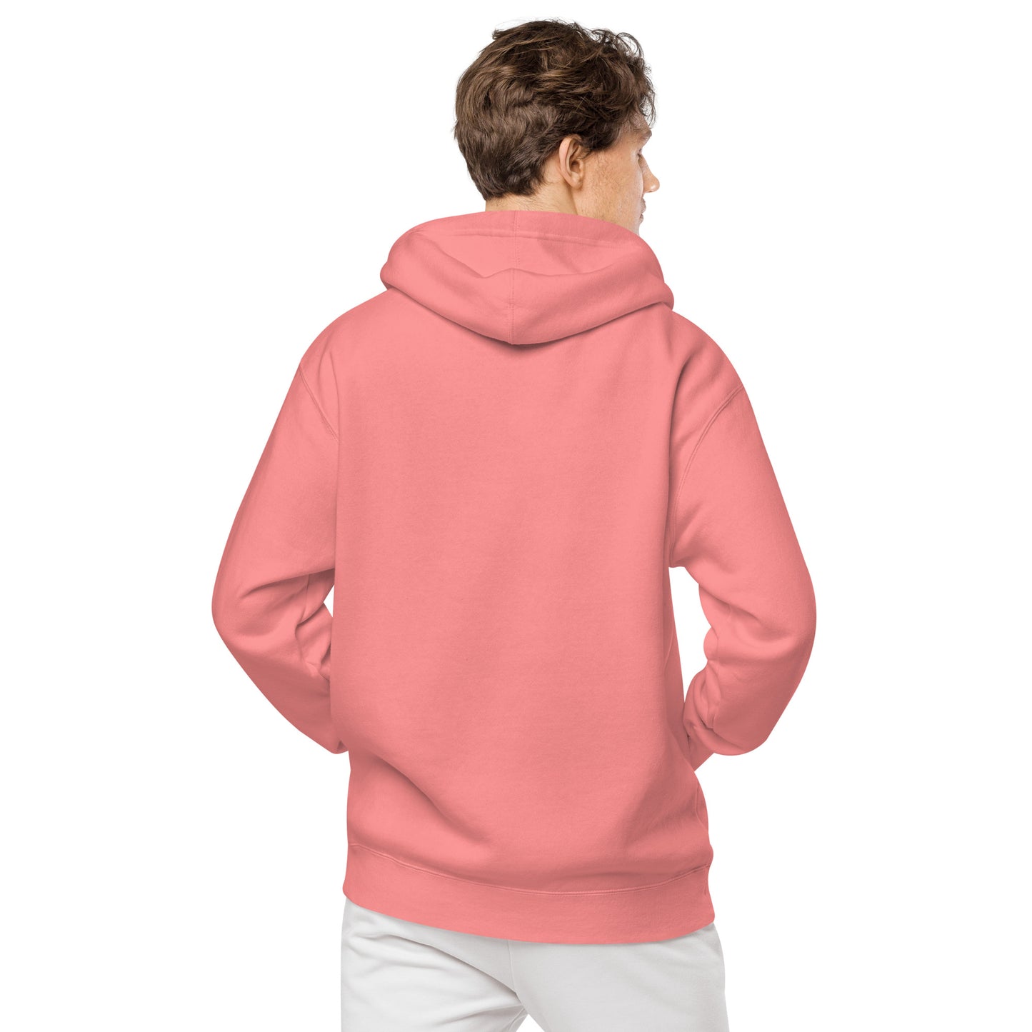 ALL WHITE LOGO BEEN FRESH Unisex pigment-dyed hoodie