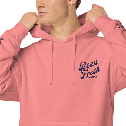 SALMON AND NAVY  COLORED BEEN FRESH hoodie