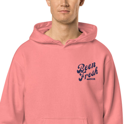 ALL NAVY BEEN FRESH WORDING Unisex pigment-dyed hoodie