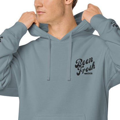 ALL BLACK BEEN FRESH LOGO Unisex pigment-dyed hoodie