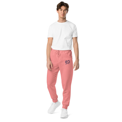 SALMON AND NAVY COLORED BEEN FRESH Unisex pigment-dyed sweatpants