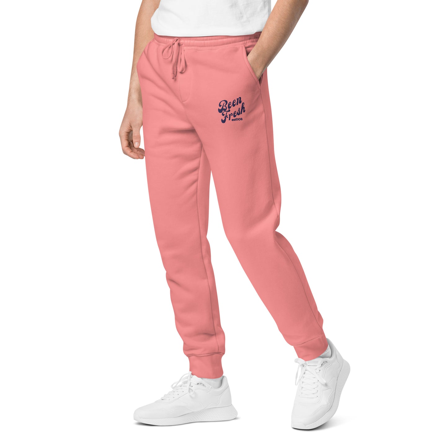 SALMON AND NAVY COLORED BEEN FRESH Unisex pigment-dyed sweatpants